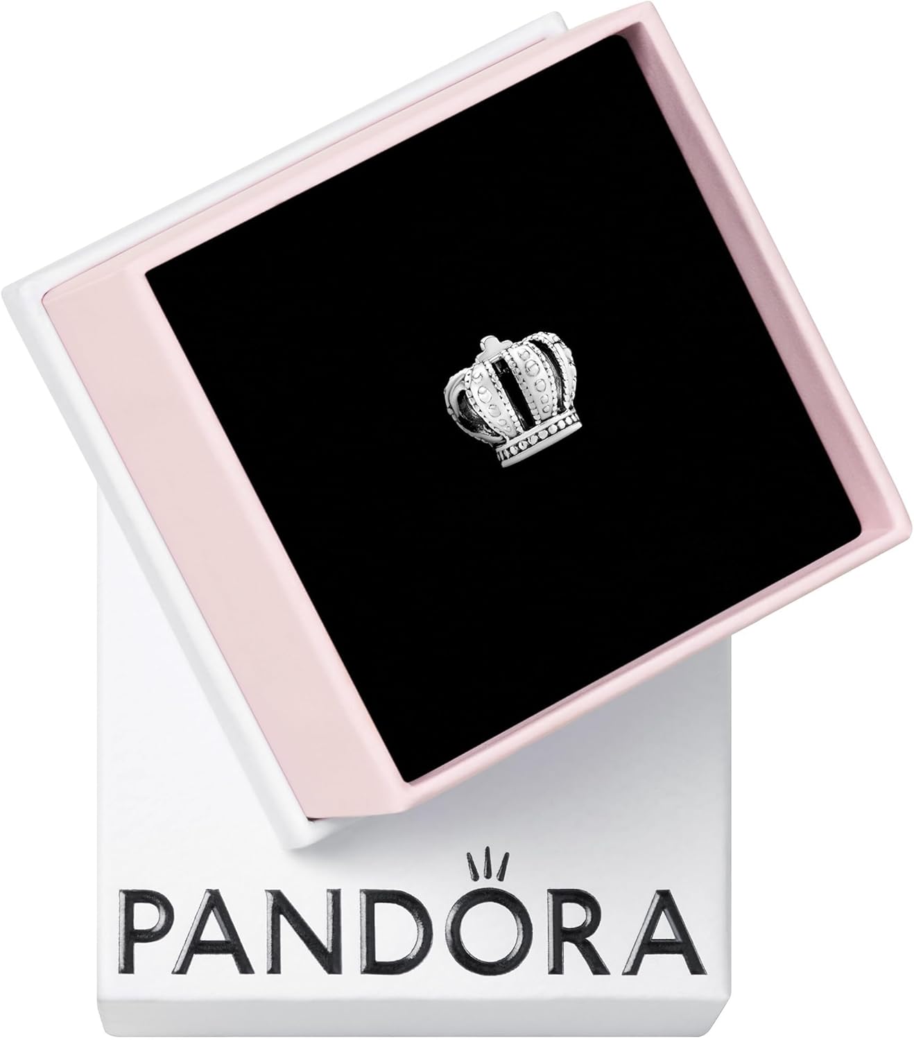 Elegant Sterling Silver Crown Charm