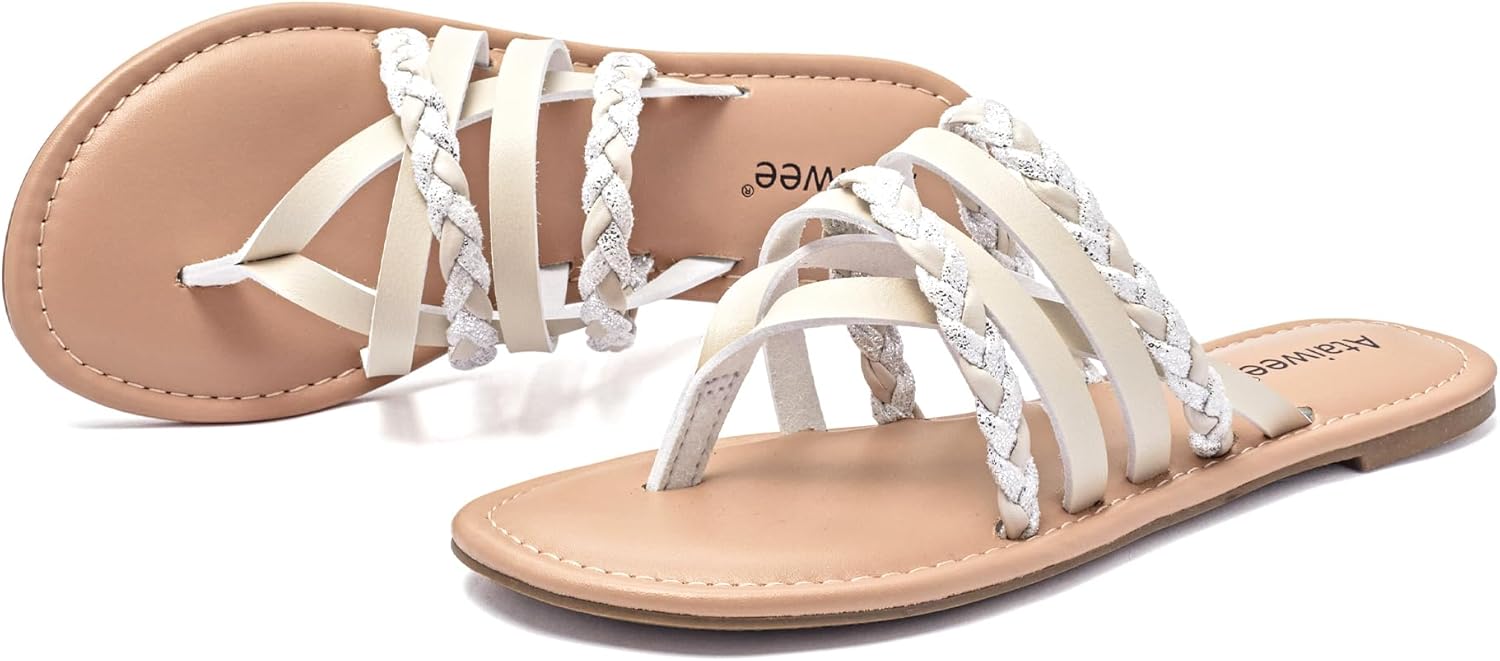 Ataiwee Women's Comfy Slide Sandals