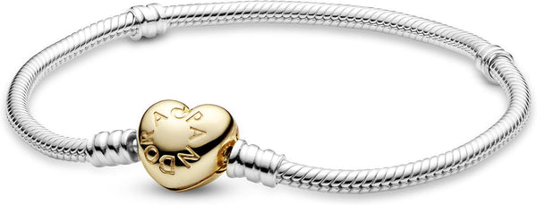 Heart Clasp Charm Bracelet