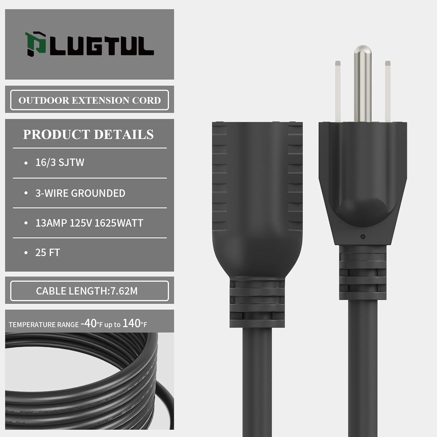 Rugged Outdoor Power Cord