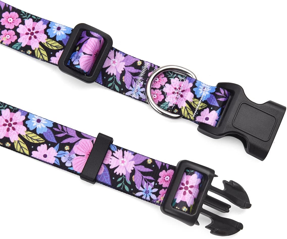 Boho Floral Dog Collar