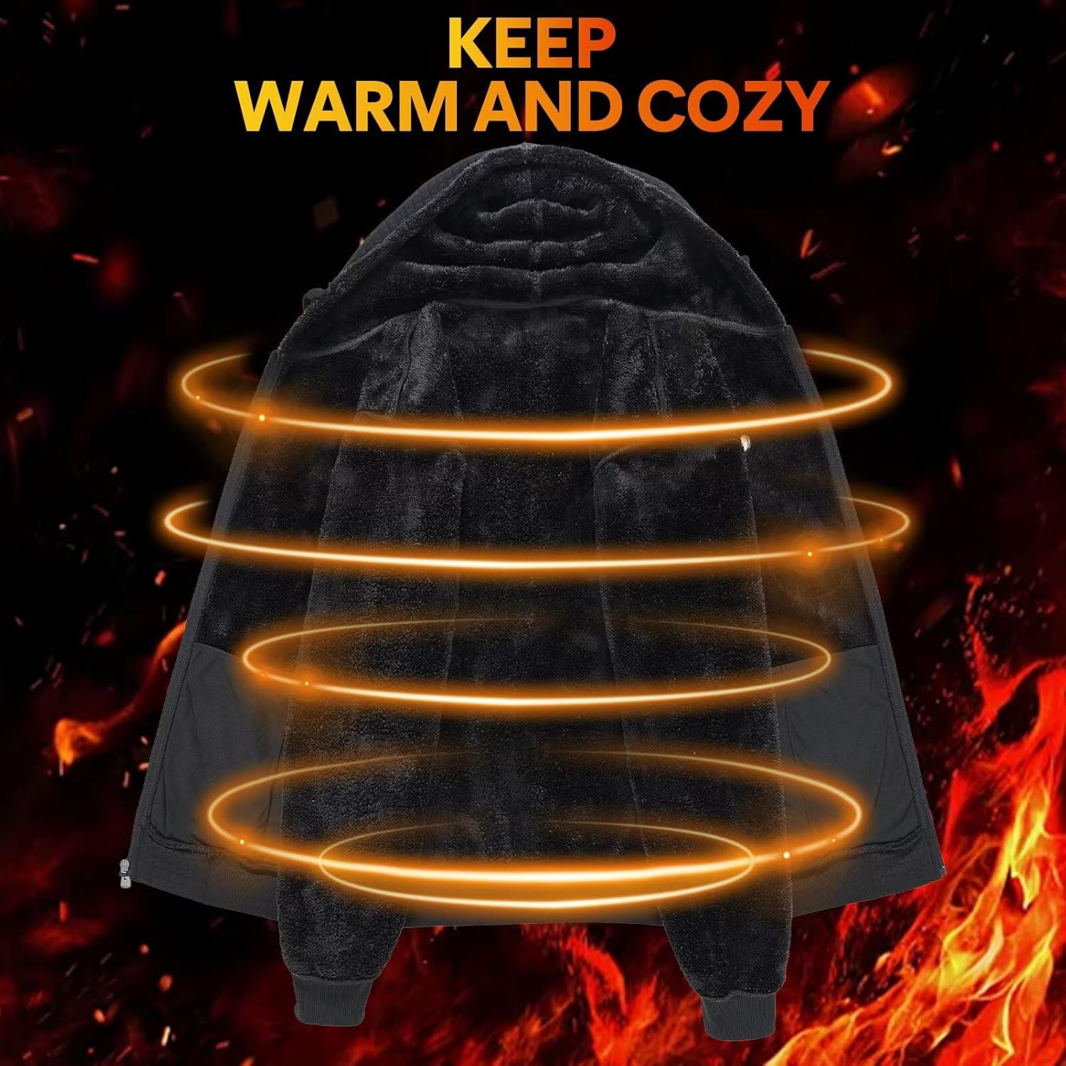 Men's Cozy Winter Zip Hoodie