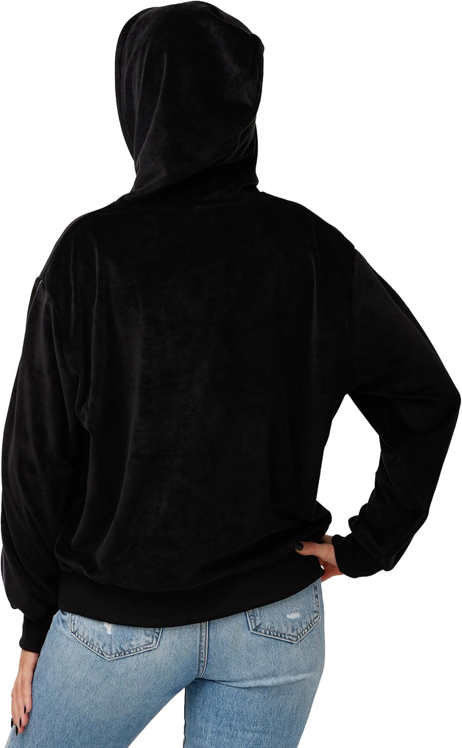 Stylish Velour Team Hoodie