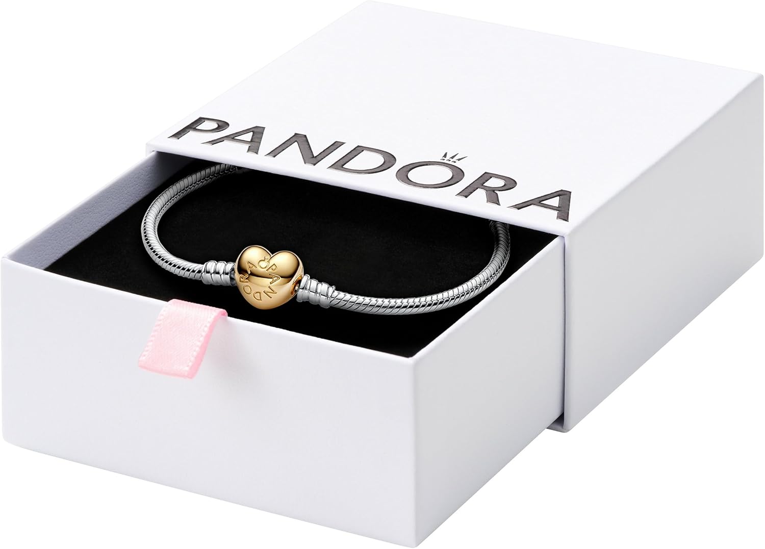 Heart Clasp Charm Bracelet
