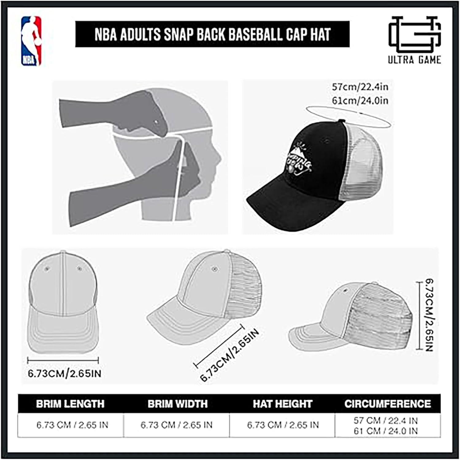 Ultimate NBA Snapback Cap