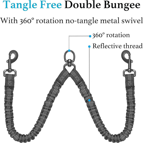 Tangle-Free Dual Dog Leash