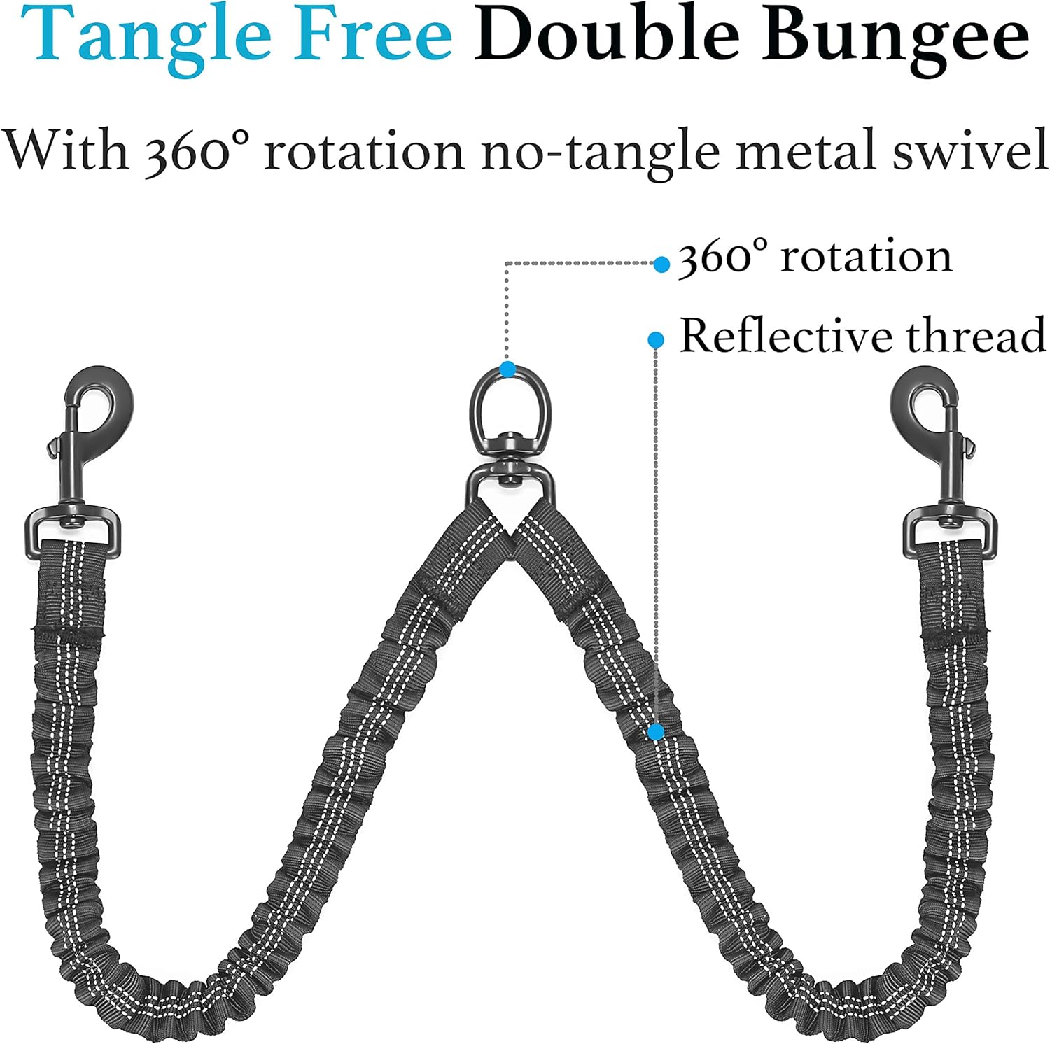 Tangle-Free Dual Dog Leash