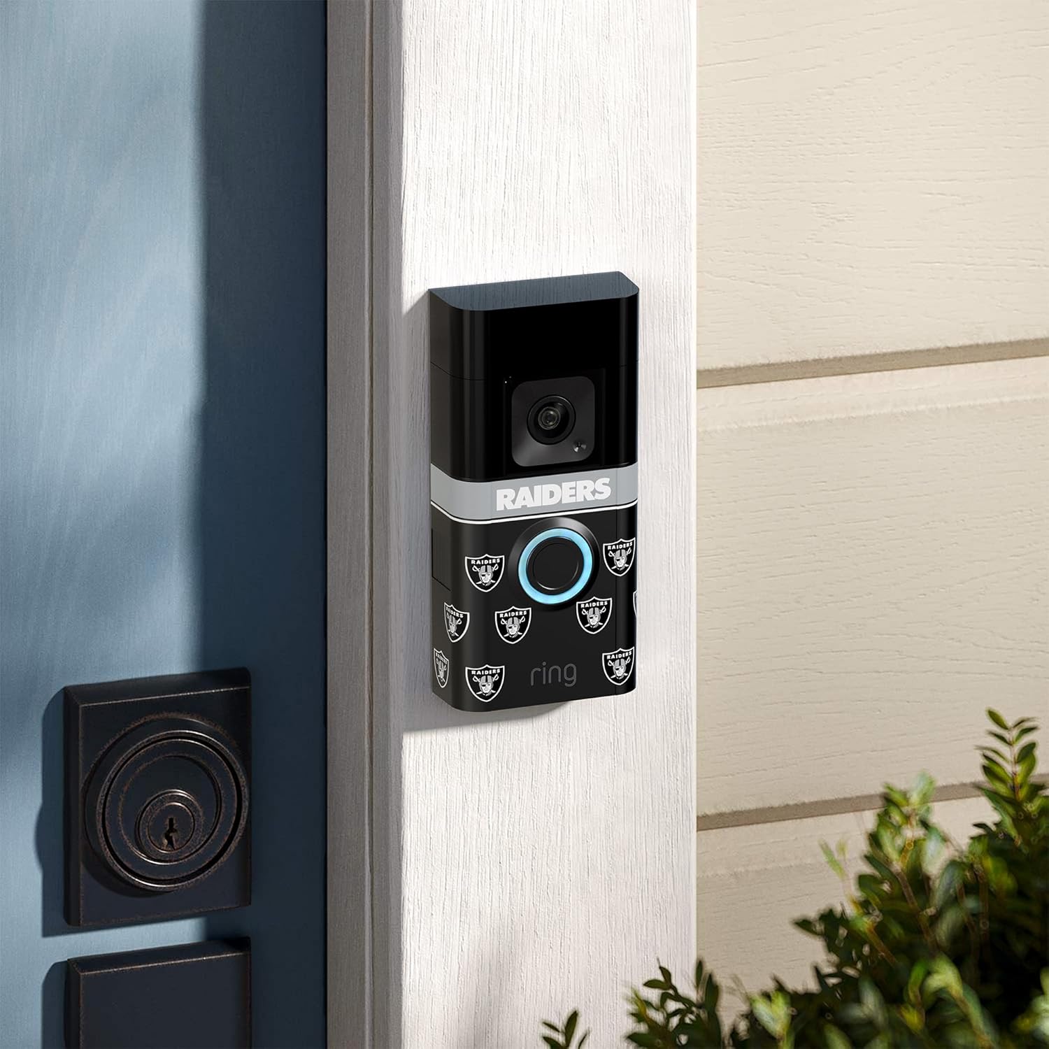 NFL Raiders Ring Doorbell Cover
