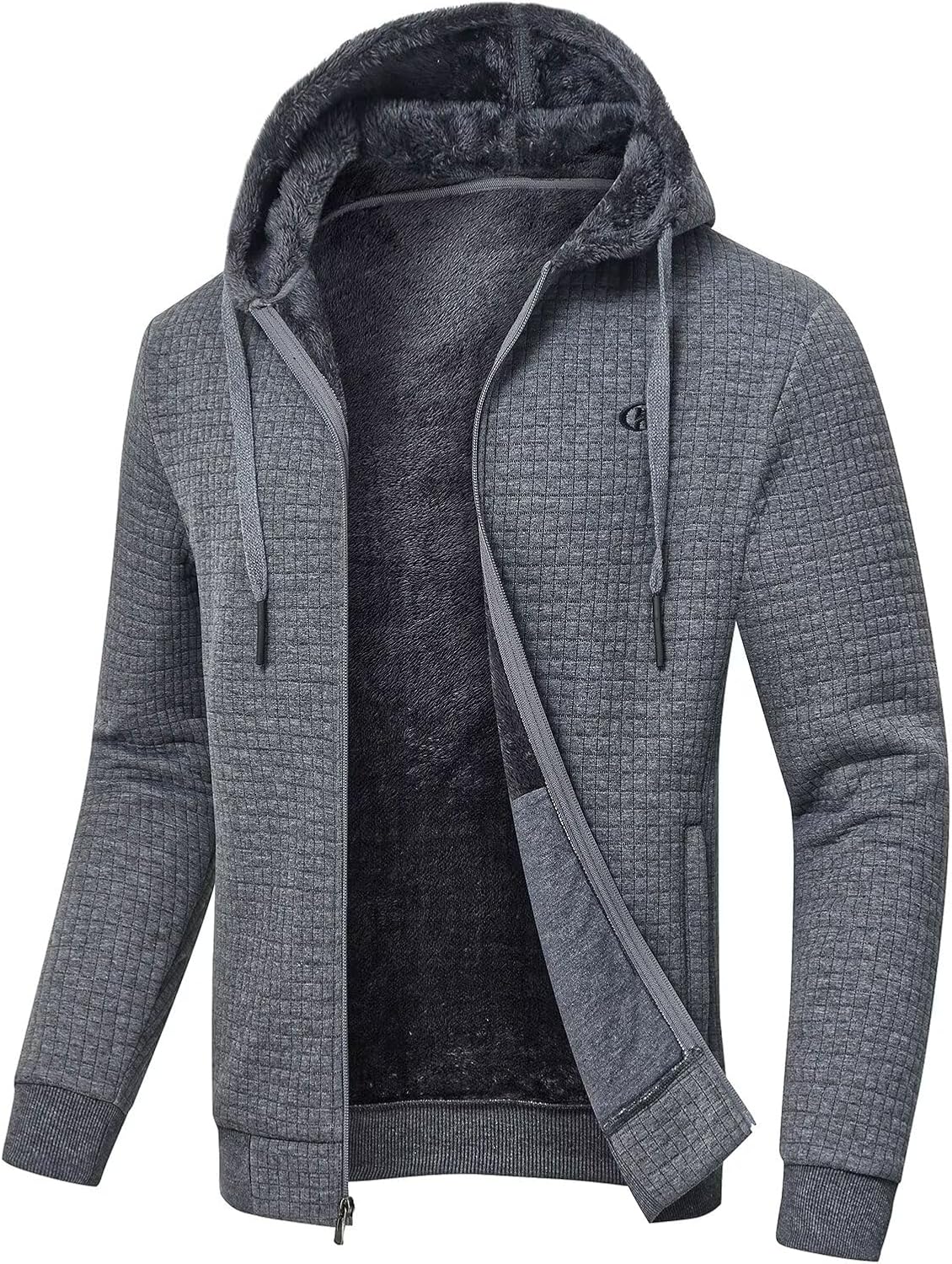 Cozy Men's Winter Zip-Up Hoodie