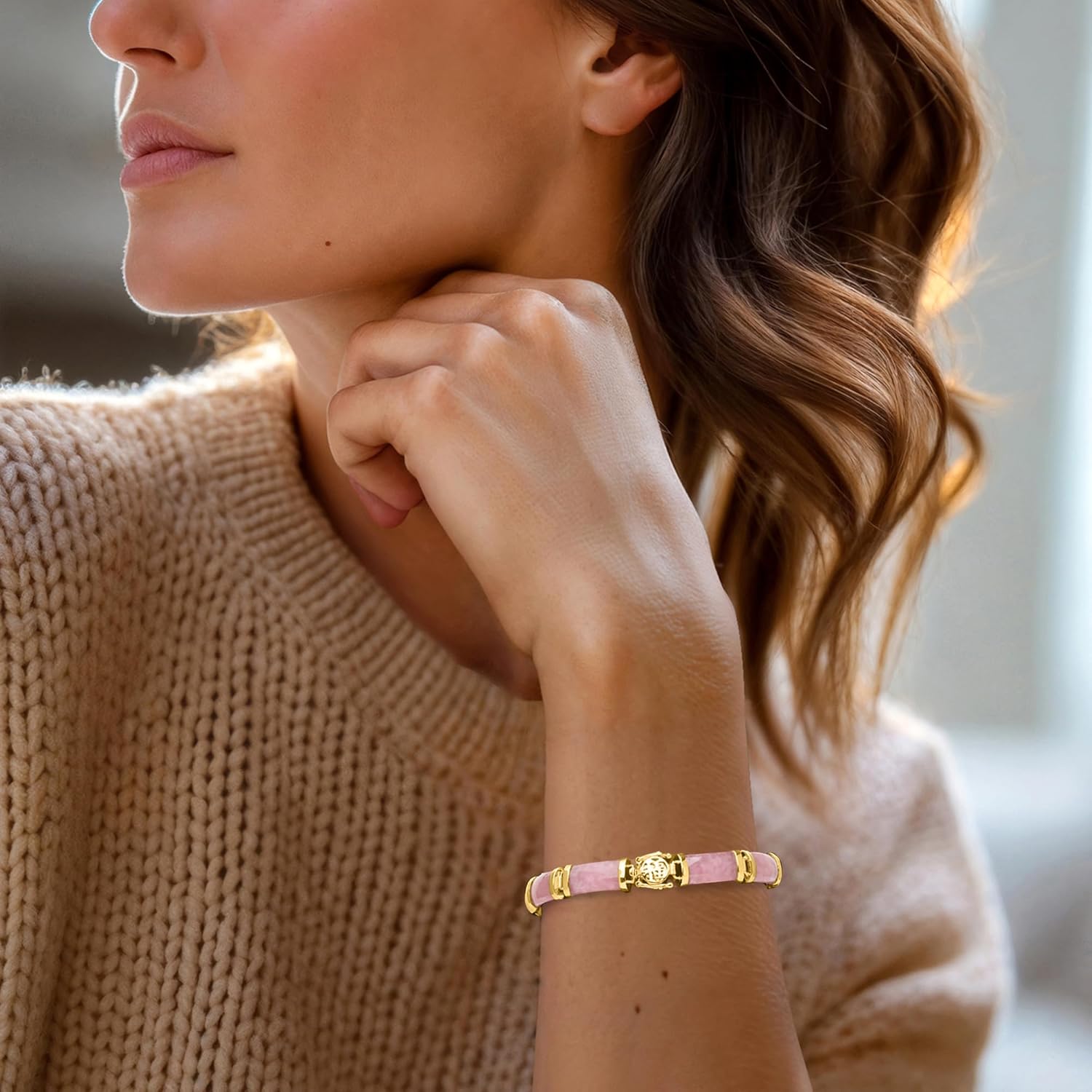 Elegant Jade Fortune Bracelet