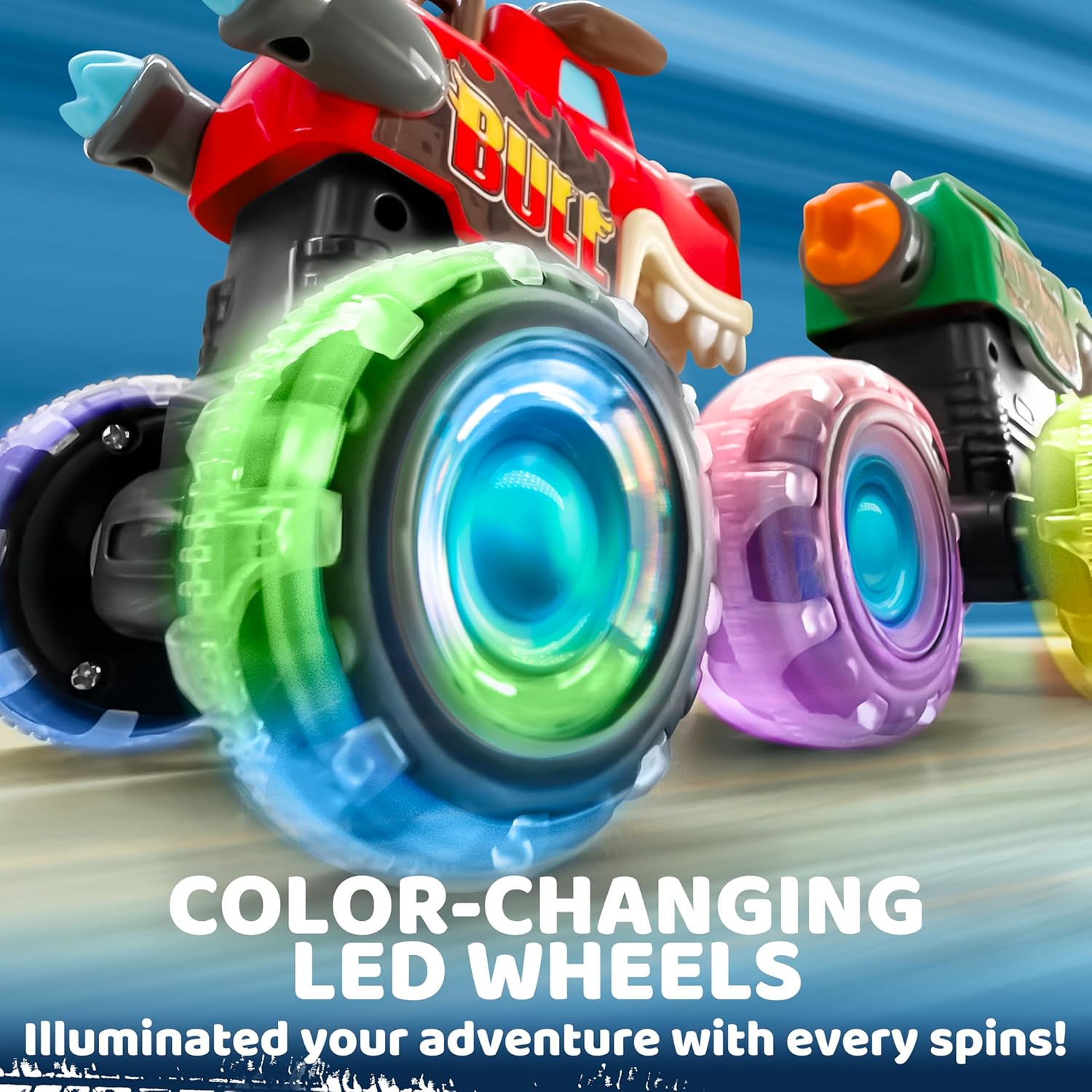Monster Glow Trucks Set