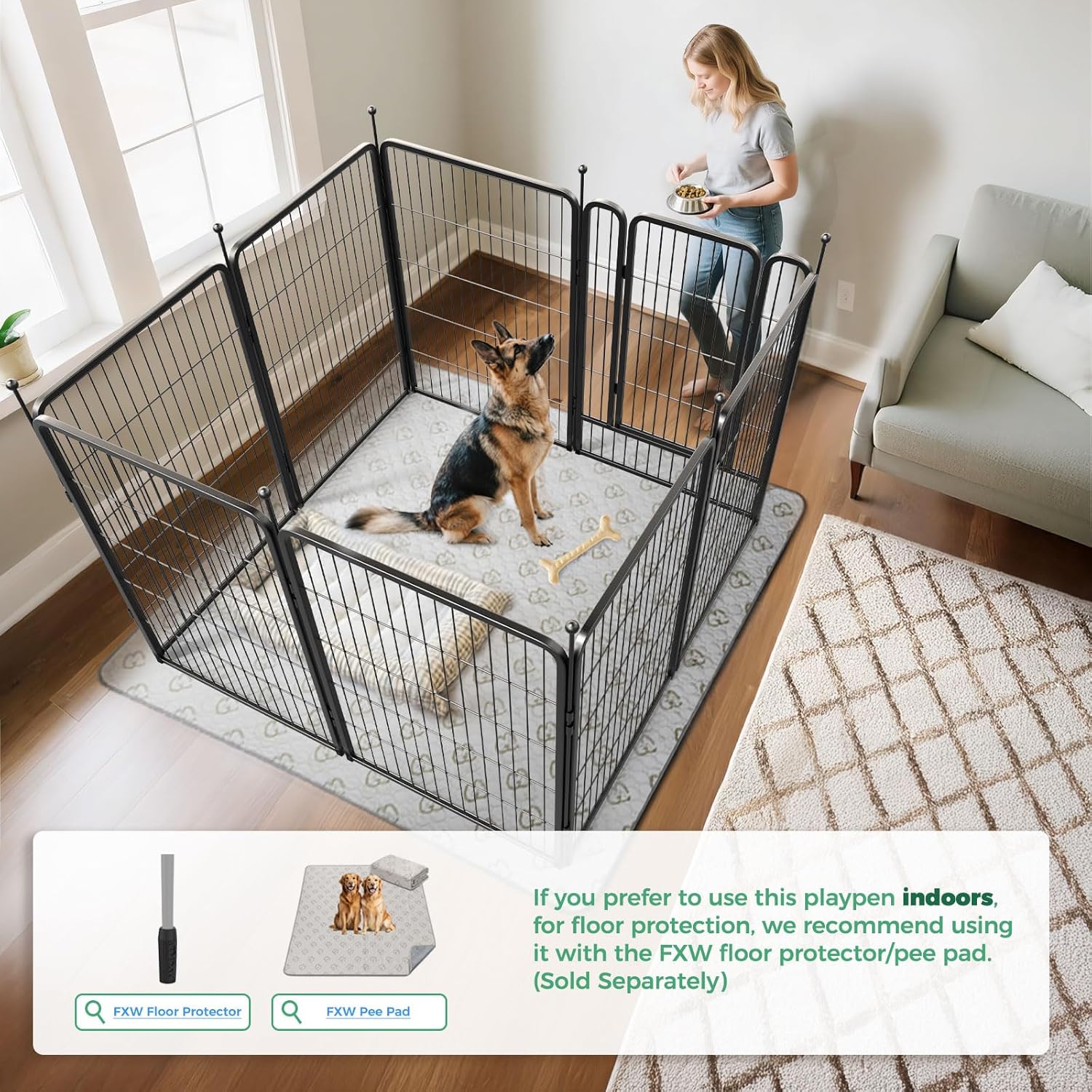 Rollick Indoor Outdoor Dog Playpen