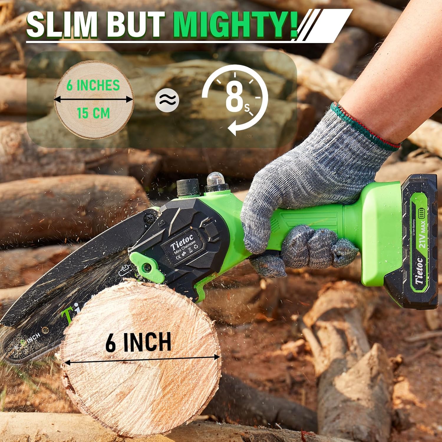 Mini Cordless Chainsaw Power
