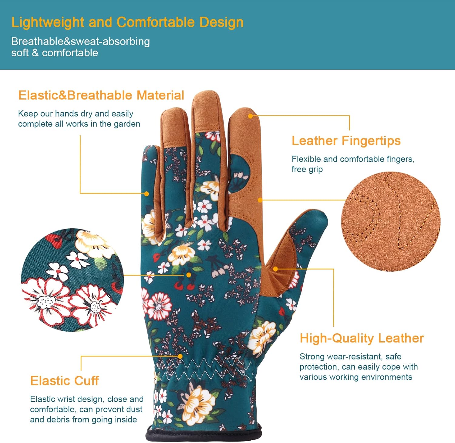 Bamllum Women's Garden Gloves