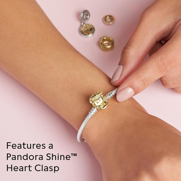 Heart Clasp Charm Bracelet