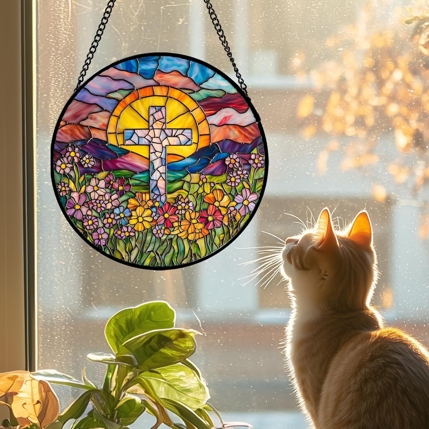 Radiant Glass Sun Catcher