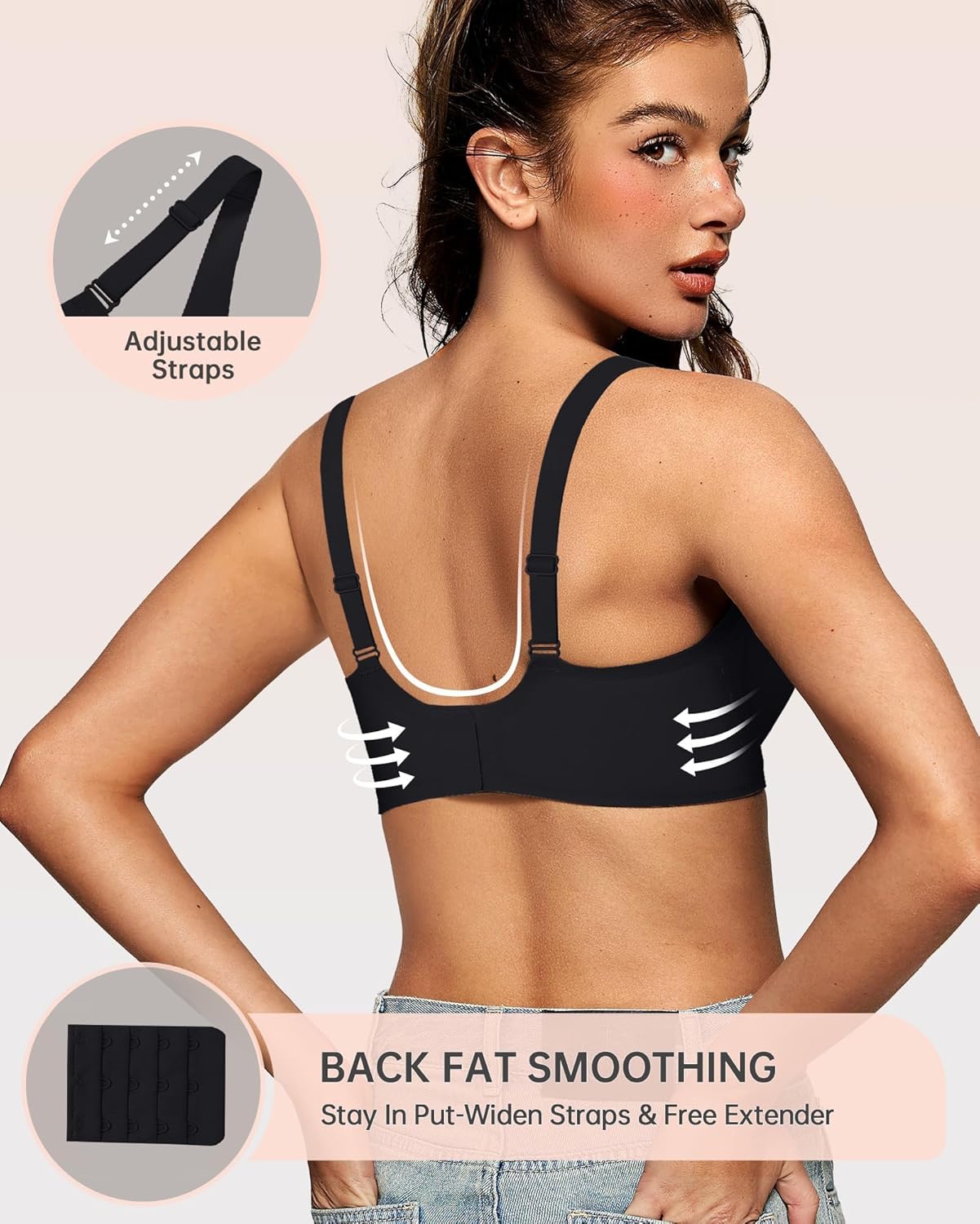 Comfortable Wireless Plunge Bra