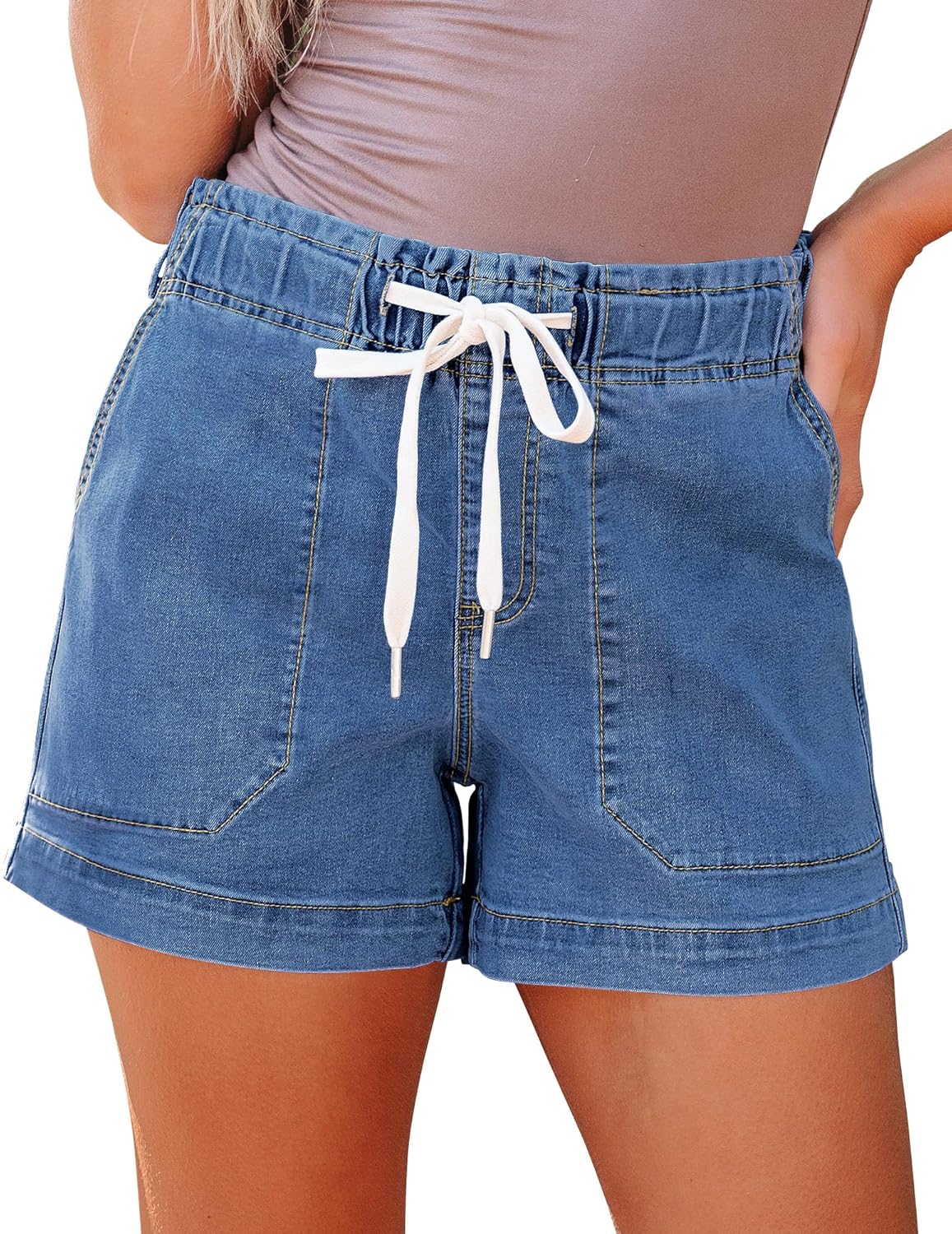 Stylish High-Waisted Jean Shorts