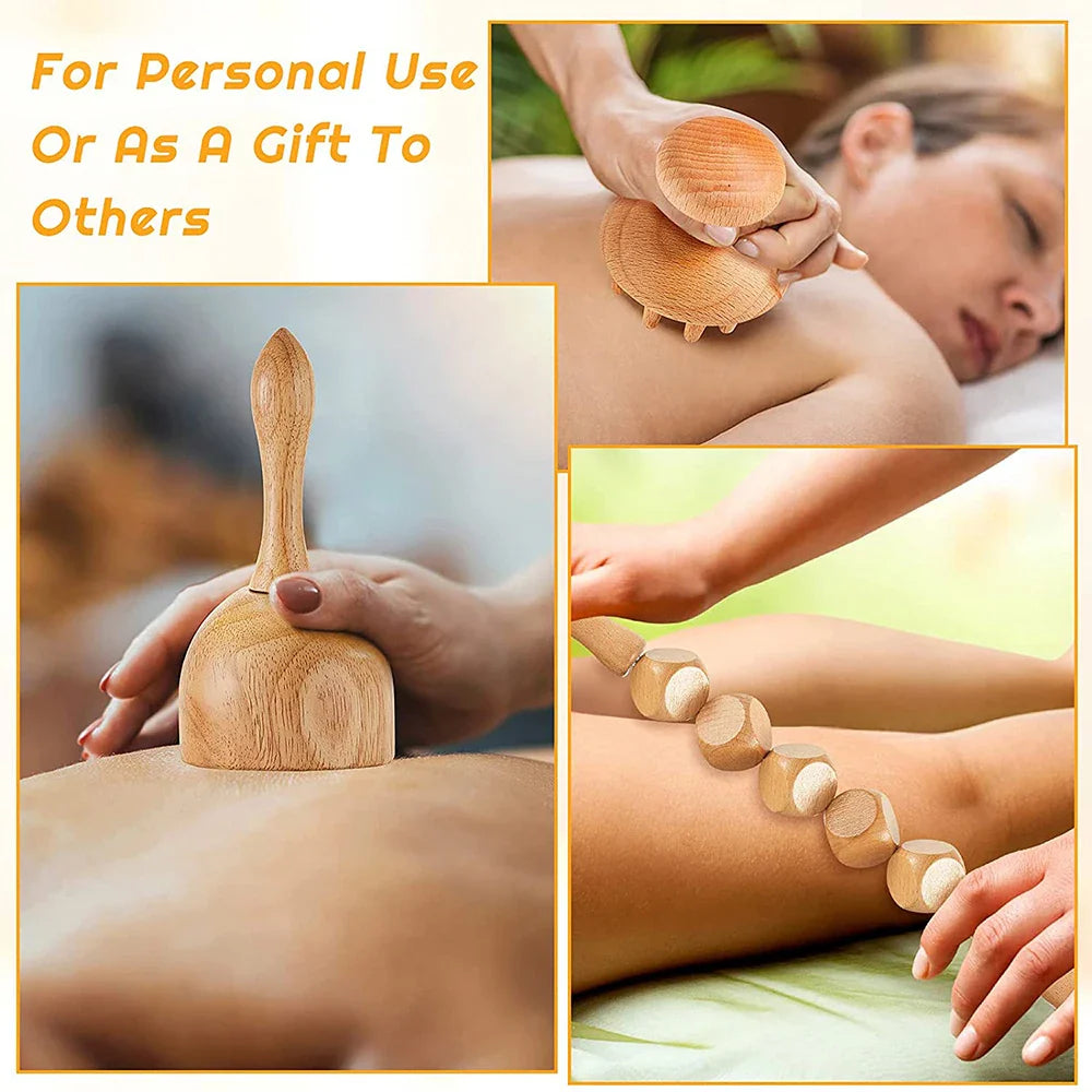 Wooden Relaxation Roller