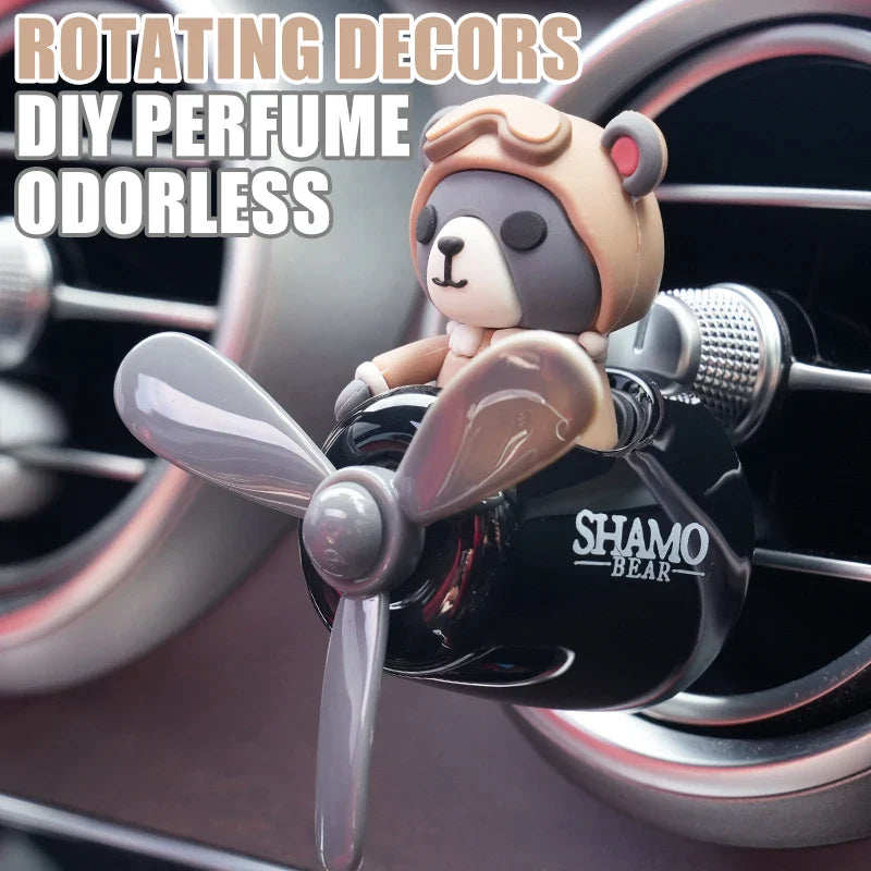 Pilot Bear Air Freshener Clip