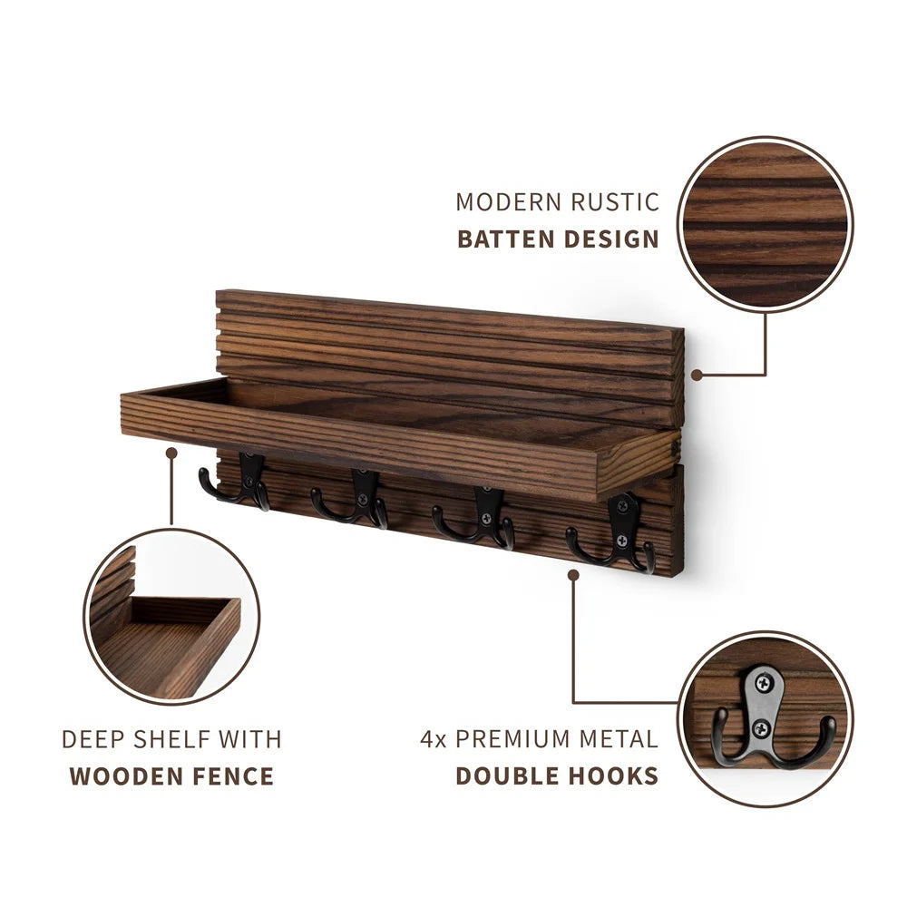 Rustic Entryway Key Organizer