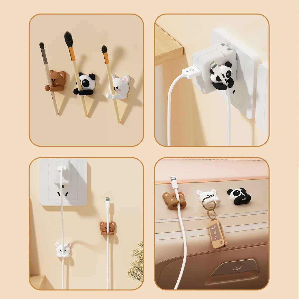 Cute Cartoon Cable Clips