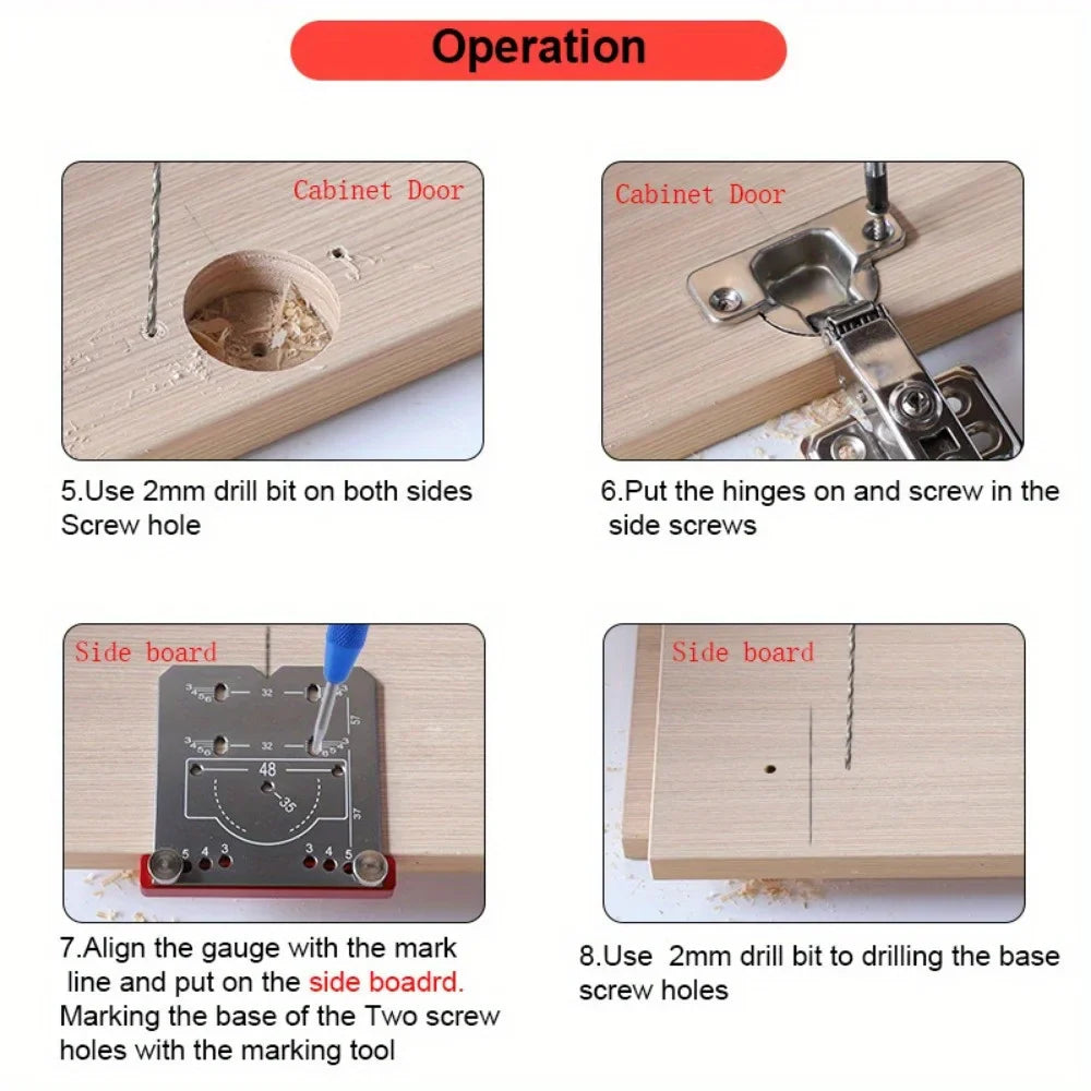 Easy Hinge Drilling Guide
