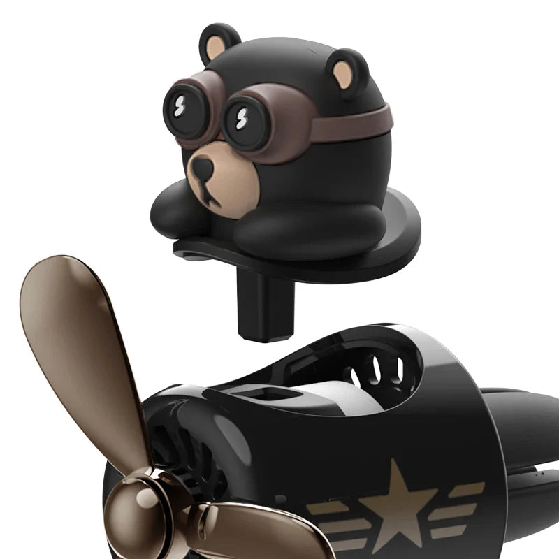 Pilot Bear Air Freshener Clip