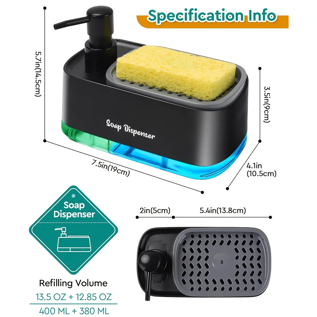 Handy Soap & Sponge Organizer